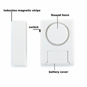 <span class=keywords><strong>Alarma</strong></span> Inalámbrica para Puerta y Ventana, Sirena de 125dB, Sistema de Seguridad para el Hogar, Fácil Instalación para Casa/Oficina - Product Image 2