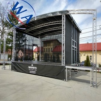Station DJ Truss en aluminium pour scène Écran d'affichage à LED pour événements Truss extérieur Système de levage au sol