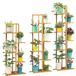 Floor-standing solid wood flower <b>stand</b>, Chinese style, light luxury, high-end flower <b>pot</b> planter, tall storage rack, indoor - Product Image 4
