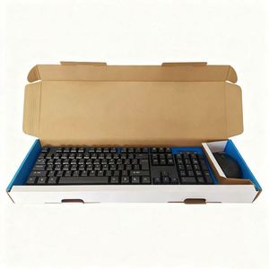 Wholesale Custom Corrugated Kraft <b>Keyboard</b> and Mouse Packaging Boxes Blue Shipping Boxes for Consumer <b>Electronics</b> - Product Image 3