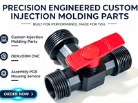 Pièces et services de moulage par injection plastique industrielle sur mesure, certifiés ISO9001, marque Liancheng