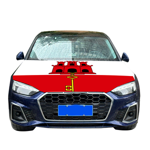 Drapeau de couverture de capot de voiture national abordable drapeau de couverture de moteur de voiture de <span class=keywords><strong>Gibraltar</strong></span> tissu de polyester de vente directe d'usine - Product Image 5