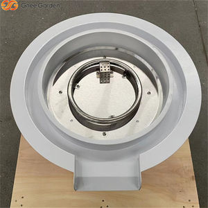 Luxury White Corten Steel Outdoor Firepit with Poker-Eco-Friendly Waterfall Pool <b>Heater</b> <b>for</b> Garden & Poolside Areas - Product Image 5