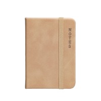 Mini Libreta de Bolsillo Personalizada con Cubierta de Cuero PU y Cierre Elástico para Regalo Promocional y Notas Diarias