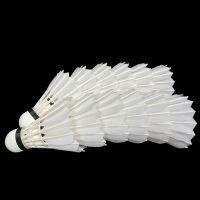 Volant de badminton professionnel Lingshang LS200 en plumes de canard, écologique, à vol stable et durable pour l'entraînement en club