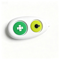 Cordon d'appel infirmier à deux boutons, prise stéréo coudée 6,35 mm, étanche, en silicone, pour pendentif d'appel d'urgence patient en milieu hospitalier