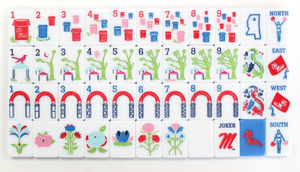Fichas de Mahjong Acrílicas Hotty Toddy Ole Miss, 160 Piezas Estilo Americano con Cartas Joker Universales - Product Image 4