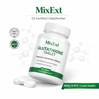 Tablet Hidrasi Kulit Vegan MixExtract OEM 1800mg dengan NAC, Glutathione, Kolagen, Biotin, Vitamin C & E