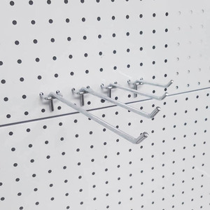 Various style metal <strong>chrome</strong> panel display pegboard <strong>hook</strong> - Product Image 3