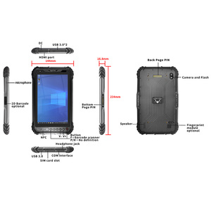 8 inch PDA <span class=keywords><strong>Windows</strong></span> <span class=keywords><strong>10</strong></span> gồ ghề Tablet không thấm nước 4 gam <span class=keywords><strong>LTE</strong></span> gồ ghề công nghiệp Tablet PC với IPS màn hình cảm ứng - Product Image 5