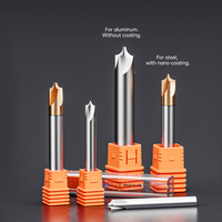 Fraise à chanfreiner Weitol en acier à 4 dents avec revêtement pour formes de chanfreinement inversées en arc R