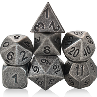 7 pièces métal Dnd dés jeu de rôle donjons et dragons Rpg jeu et Pathfinder jeu de dés en métal
