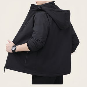 Áo khoác nam có mũ, phong cách đường phố, áo khoác mùa đông nam và áo khoác dày giữ ấm - Product Image 6