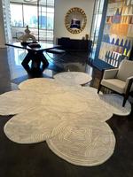Custom Photo Rug Personalized Cotton Modern High Pile Plush Hand Tufted Washable Area Carpet for Living Room Bedroom