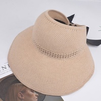 Chapeau Souvenir Femme Pliable à Large Bord, Anti-UV, avec Nœud et Protection Faciale, Idéal pour Cadeau Souvenir