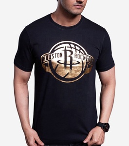 T-shirt <span class=keywords><strong>Homme</strong></span> Uni Bronzé de Haute Qualité en Gros, 220 Grammes, 100% Coton Jersey, Impression Numérique Personnalisée Effet Feuille d'Été - Product Image 3