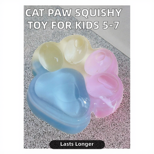 MOCO Unisex Children's TPR <b>Cat</b> Paw <b>Squishy</b> Wholesale Slow Rebound Toy Unique Taba Gift Ball Box 14 Years & up Claw Pinch - Product Image 2
