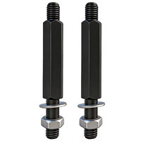 Juego de Extractores de Rodamientos de Doble Disco para Automóviles, Kit de Herramientas de Extracción con Estuche Rígido, Juego Combinado de 12 Piezas de Metal