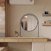 Supports de suspension haut de gamme en acier inoxydable pour miroir LED de bureau, miroir de salle de bain