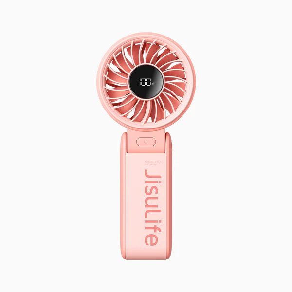 JISULIFE Mini ventilateur portatif, ventilateur à main 3 en 1, ventilateur de poche rechargeable
