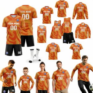 Yüksek Kaliteli OEM Hizmeti Özel Isı Transfer Baskılı Futbol Hakemi Forması Nefes Alabilen Şortlar Özel Logo - Product Image 1