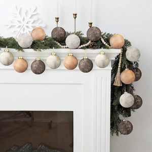 Vintage Christmas Ball Ornaments Set - Retro Style Baubles for Tree Decor, Hotel Window Display, Festive Hanging Decorations - Product Image 2