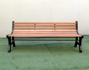Banco Largo de Madera Personalizado al por Mayor, Banco para Parque Público, Asiento para 3 Personas, Banco Largo de Madera para Exteriores - Product Image 3