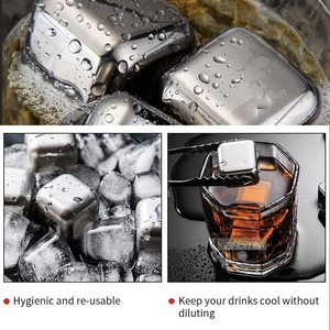 Piedras Enfriadoras de <span class=keywords><strong>Vino</strong></span> y Whisky Reutilizables de Acero Inoxidable 304 con Pinzas y Caja de Almacenamiento, Mini Cubitos de Hielo - Product Image 4
