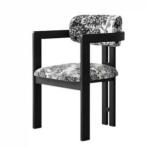 लक्जरी सुरुचिपूर्ण ओक लकड़ी के भोजन कक्ष की कुर्सी पर इतालवी सफेद असबस्टरी भोजन कुर्सी - Product Image 4