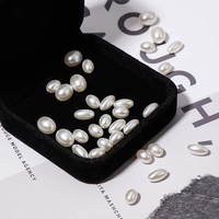 Collier AAAAA NORNS en perles d'eau douce plaquées platine en forme de riz Edison, perles classiques faites à la main, certifié NGTC, impeccable pour le bricolage