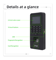 Máquina de Control de Acceso Biométrico por Huella Dactilar con Lector de Tarjetas RFID, Sistema de Control de Acceso de Puerta Autónomo