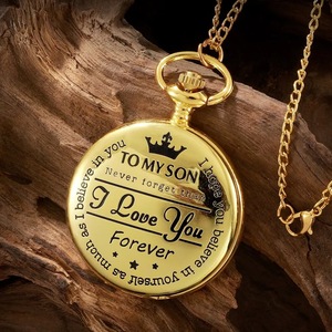 Orologio da tasca inciso per <span class=keywords><strong>mio</strong></span> <span class=keywords><strong>figlio</strong></span> Ti amo Miglior regalo Orologio da tasca al quarzo con catena Orologi da uomo Regalo di compleanno per <span class=keywords><strong>figlio</strong></span> Souvenir - Product Image 1