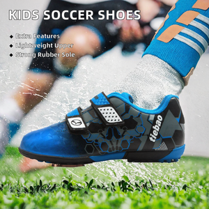 Chaussures de football pour enfants en gros Tiebao à scratchs, chaussures de football d'entraînement pour enfants, crampons de football pour gazon pour garçons - Product Image 2
