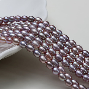 Épingles à cheveux et colliers en perles de riz d'eau douce naturelles faites à la main - Perles d'eau douce blanches - Accessoires de bricolage pour vêtements, décoration de la maison, bijoux - Product Image 1