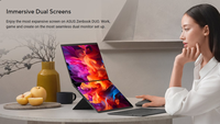 Zenbook DUO UX8407AA Laptop Layar Ganda 14-Inci X7 358H LPDDR5X RAM 1TB NVMe SSD Intel Arc Terintegrasi