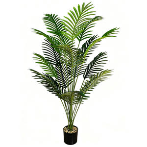 Vente chaude 2025, plante artificielle en pot de palmier Areca de 125 cm résistant aux UV, palmier tropical artificiel pour la décoration de la maison et des hôtels - Product Image 1