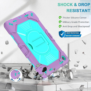 Étui robuste antichoc pour tablette Samsung Galaxy Tab A9+ A11+, protection intégrale anti-chute avec béquille rotative à 360° - Product Image 3