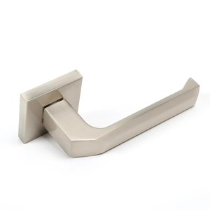 <span class=keywords><strong>Maniglia</strong></span> per Serratura a Leva in Lega di Zinco Argento, Design Moderno, per Porte Interne in Legno, Set di Accessori Hardware, Vendita Diretta dalla Fabbrica - Product Image 3