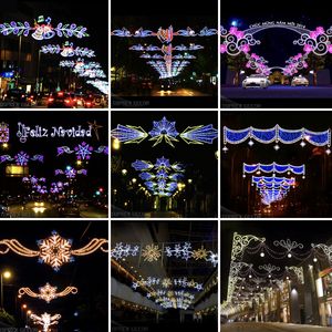 Grand motif <span class=keywords><strong>de</strong></span> Noël LED 2D extérieur pour éclairage <span class=keywords><strong>de</strong></span> rue, décoration <span class=keywords><strong>de</strong></span> Noël commerciale pour la ville - Product Image 4