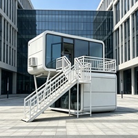 Maison modulaire préfabriquée Apple Pod Cabin, certifiée CE, maison miniature personnalisée, design de capsule spatiale, prête à assembler