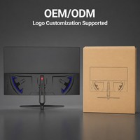 Monitor Curvo Negro de 27 Pulgadas, Monitor para Juegos IPS 1500R 60/75/100/144Hz, FHD 1ms 99% SRGB, Fuente Profesional de Fábrica OEM ODM