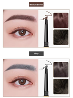 Stylo bille rétractable double tête de haute qualité, sans logo, étanche, résistant à la transpiration, longue durée, fin, noir, à base de plantes et sans produits chimiques