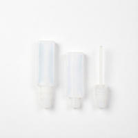 Ecannal – Flacon échantillon mini en plastique HDPE de haute qualité, étanche et hermétique, 1,5 ml/1,5 g, avec bouchon spatule et tige d'agitation