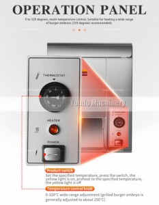 Hot bán dọc Lò Nướng Bánh của bánh hamburger bánh mì làm Burger Bun Lò Nướng Bánh Hamburger máy cho nhà hàng - Product Image 4