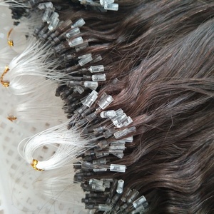 <span class=keywords><strong>Micro</strong></span> <span class=keywords><strong>Loop</strong></span> Ấn Độ Remy tóc con người mở rộng pre-ngoại quan sóng tự nhiên - Product Image 5