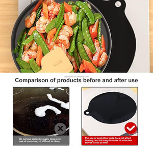 Round <b>Glass</b> Top Induction Cover Hob <b>Protector</b> Hob Covers Silicone Induction Cooktop Mat - Product Image 5