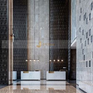 ANN012 Custom Multi-Functional Coated Contemporary Classic Modern Art Theme Durable Stainless Steel <b>Partition</b> <b>Screen</b> Hallway - Product Image 2