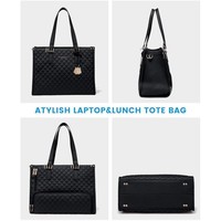 Bolsas Térmicas para Almuerzo 2 en 1 con Logotipo Personalizado, Bolsa para Portátil de 15.6 Pulgadas para Hombre, Bolsa de Trabajo Acolchada, Bolsa Térmica Grande para Mujer