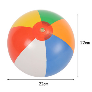 Ballons de plage personnalisés avec logo, jouets gonflables pour piscine, ballons de fête, ballons de plage classiques arc-en-ciel, jeux d'eau d'été - Product Image 2
