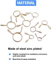 Collier de serrage à ressort de torsion en acier inoxydable à fil unique pour automobile, à verrouillage rapide, tailles en pouces/métriques, tailles personnalisées pour